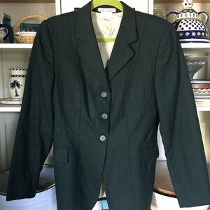 Grand Prix Horse Show Coat Jacket Size M (approx) Black Pure Virgin Wool